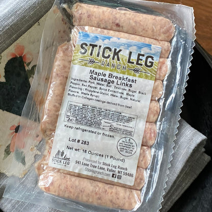 Pork Maple Links