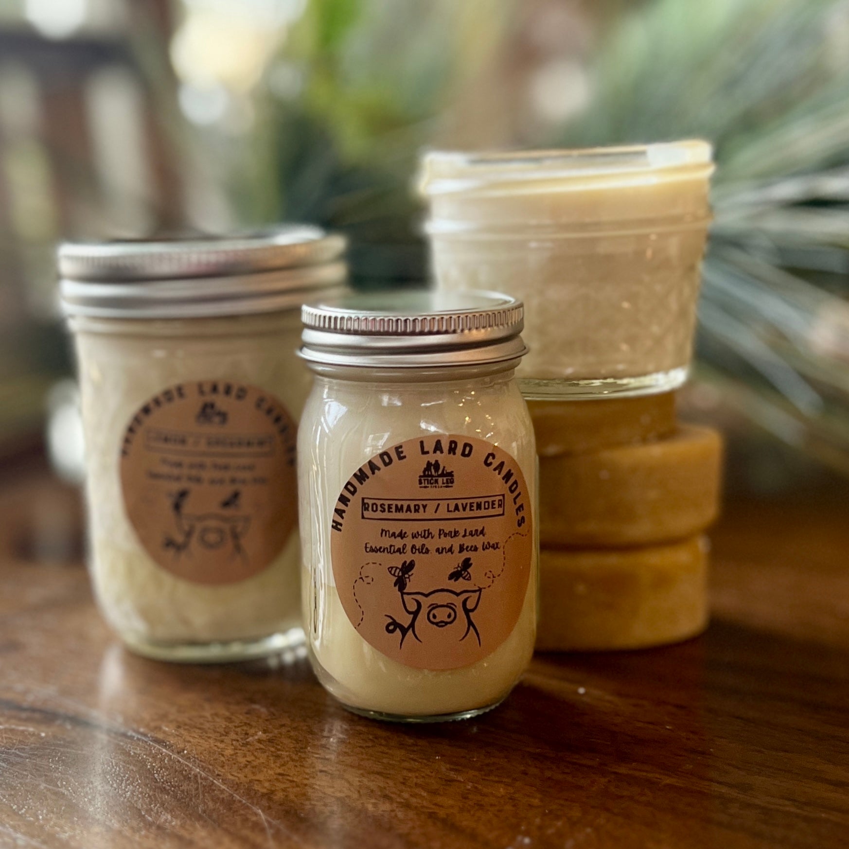 LARD BEESWAX CANDLES