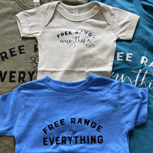 Kids Free Range Everything Shirts